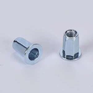 ফ্ল্যাট হেড ফুল হেক্স বডি স্টিল রিভেট বাদাম